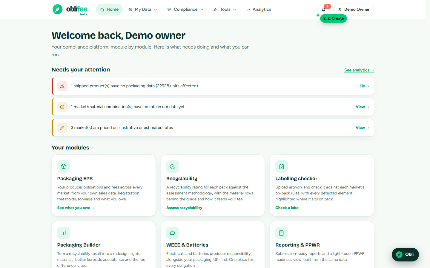 The create-workspace screen asking for a company name